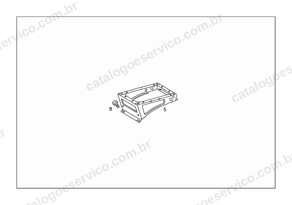 Vista explodida do Catálogo de Peças Mercedes-Benz 1215 C (3)