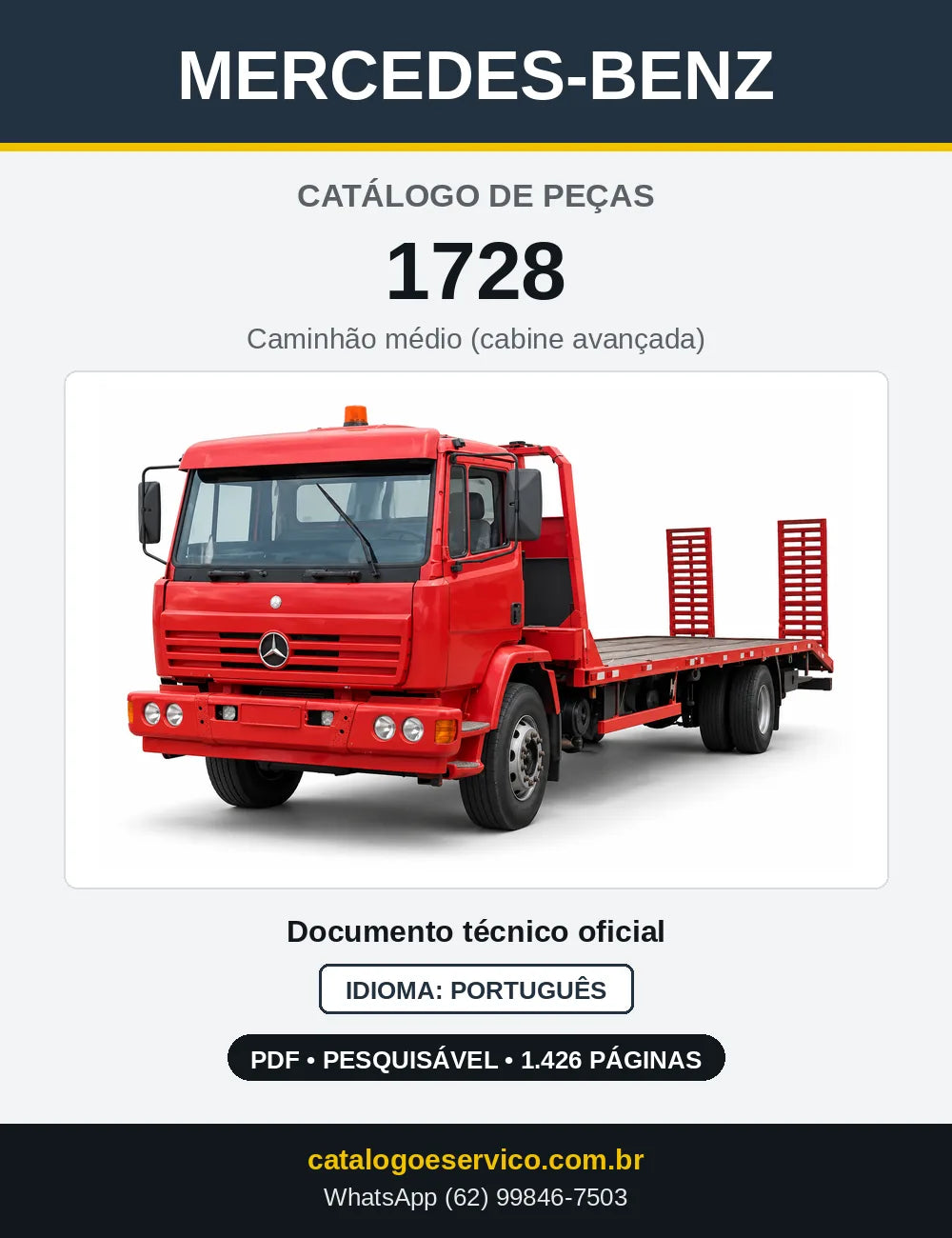 Capa do Catálogo de Peças Mercedes-Benz 1728