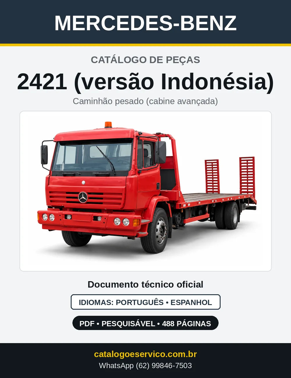 Capa do Catálogo de Peças Mercedes-Benz 2421 (versão Indonésia)