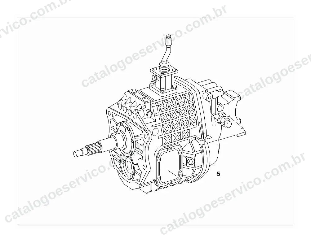 Vista explodida do Catálogo de Peças Mercedes-Benz 710, LO 610 e LO 712 (3)