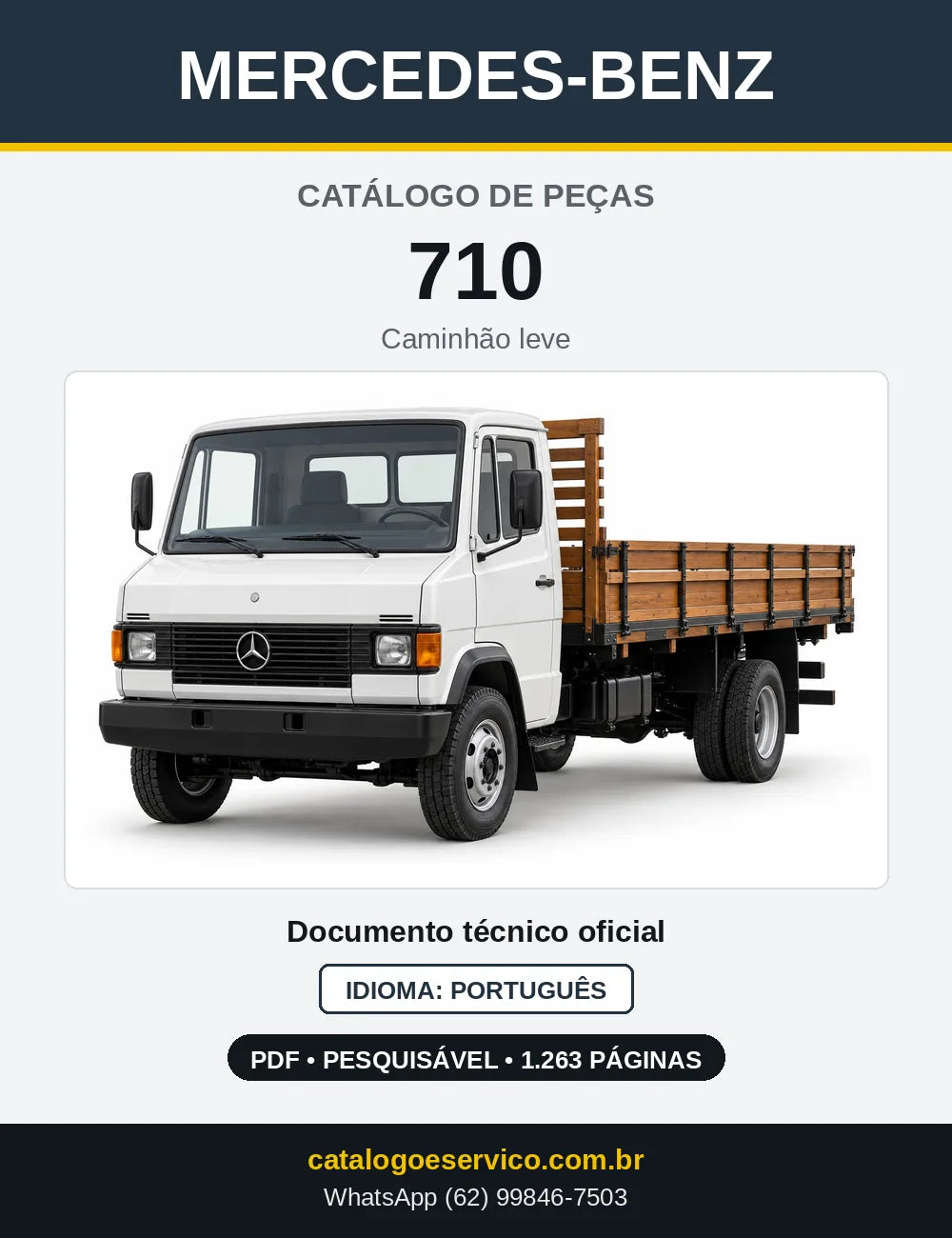 Capa do Catálogo de Peças Mercedes-Benz 710