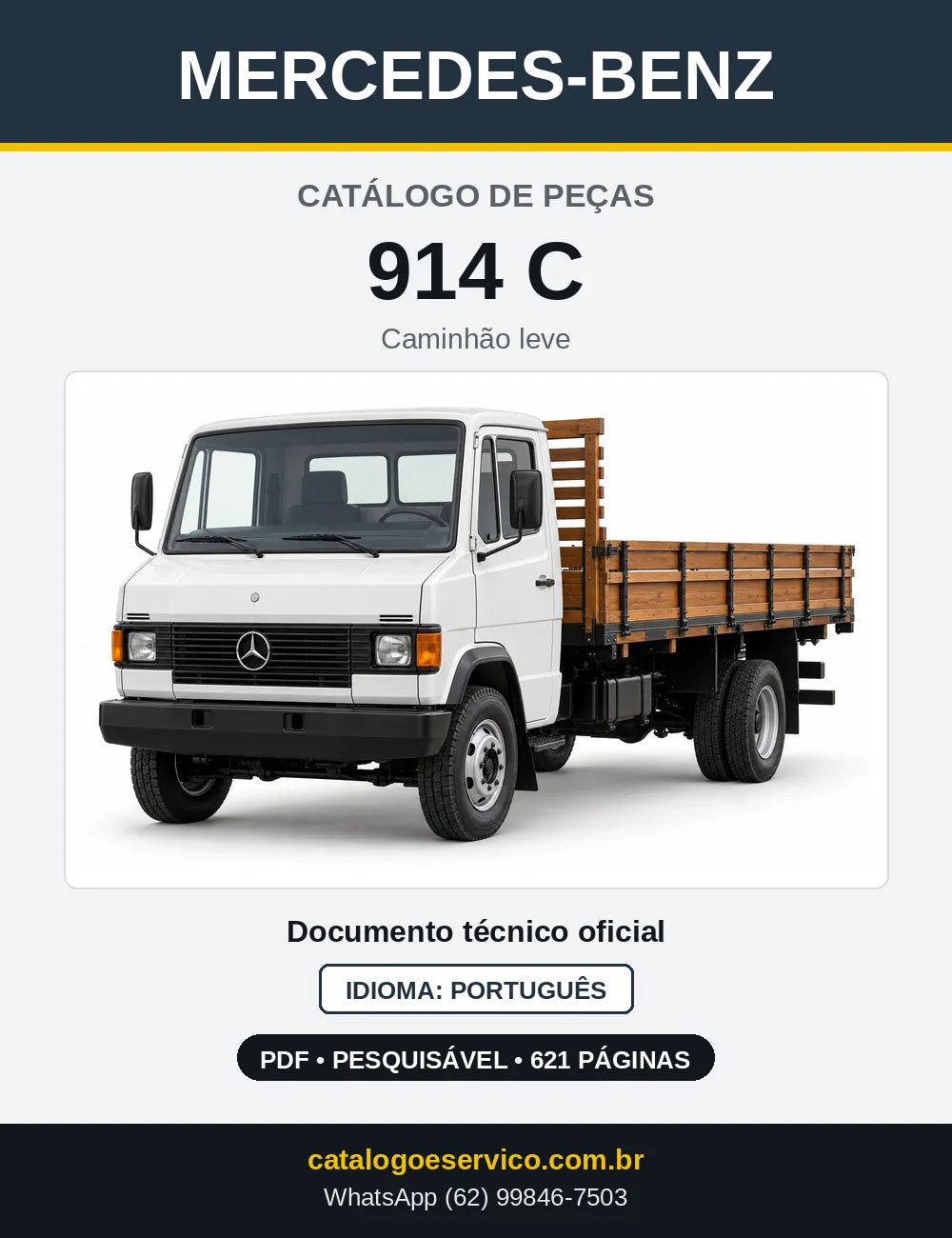 Capa do Catálogo de Peças Mercedes-Benz 914 C