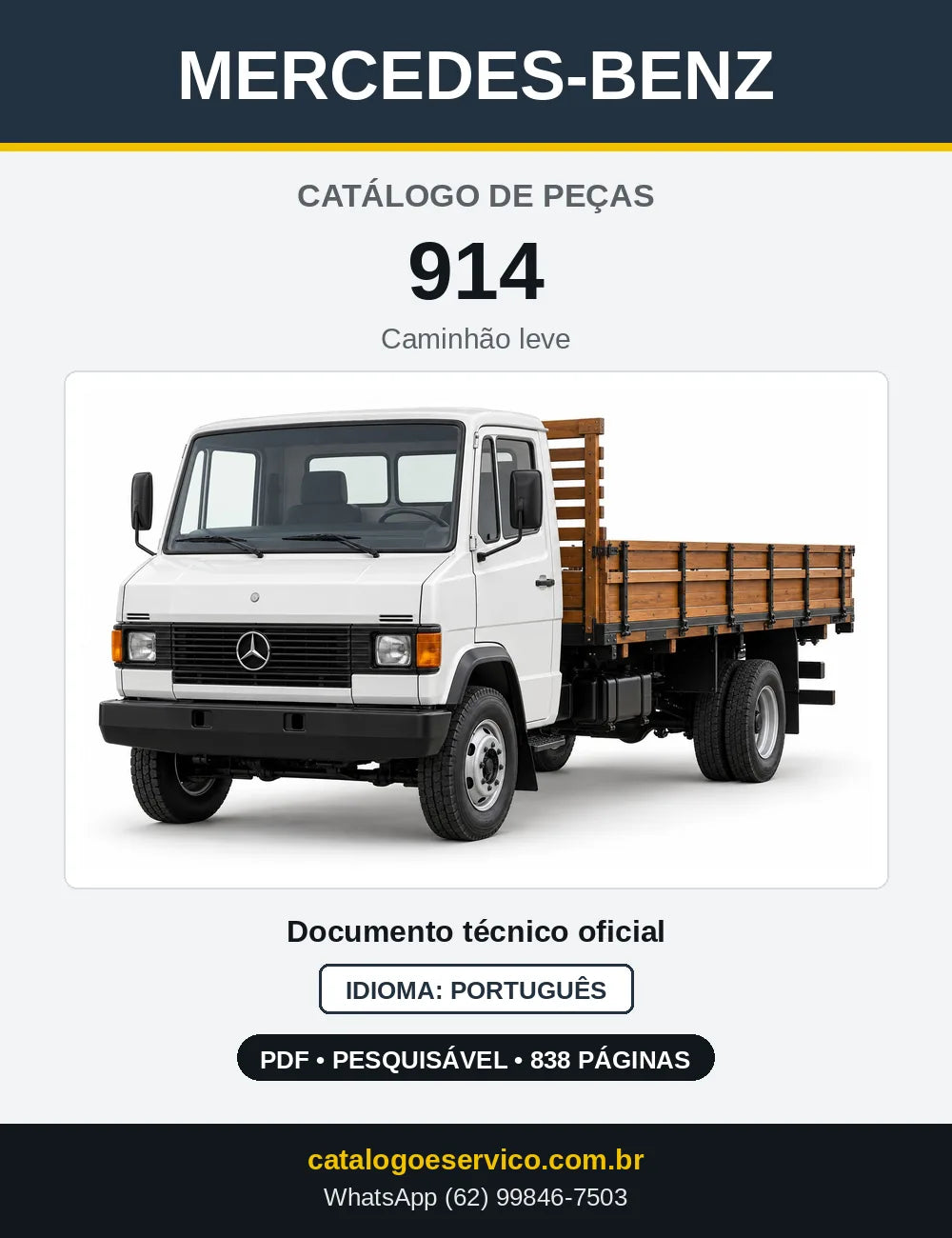 Capa do Catálogo de Peças Mercedes-Benz 914