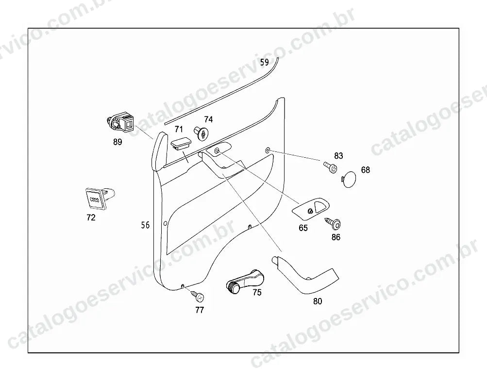 Vista explodida do Catálogo de Peças Mercedes-Benz Accelo 715 C (2)