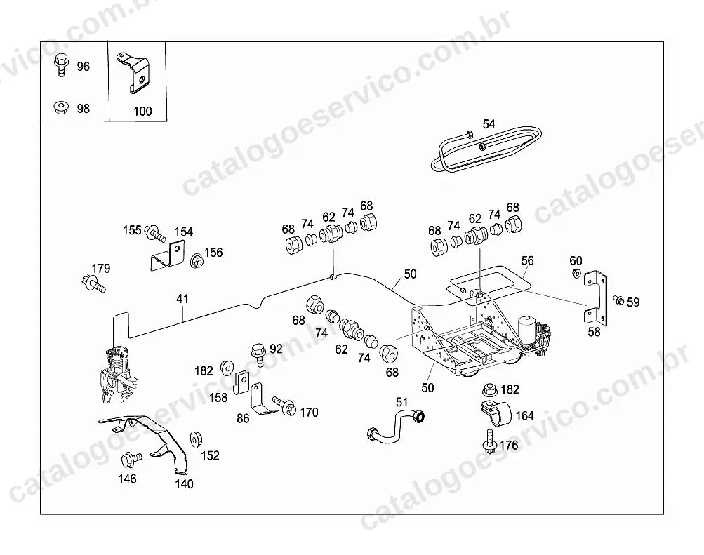Vista explodida do Catálogo de Peças Mercedes-Benz Actros 2031 K (4)