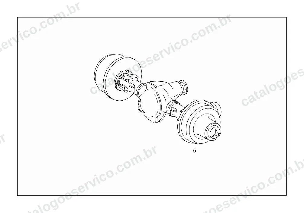 Vista explodida do Catálogo de Peças Mercedes-Benz Atego 1725 A (4)