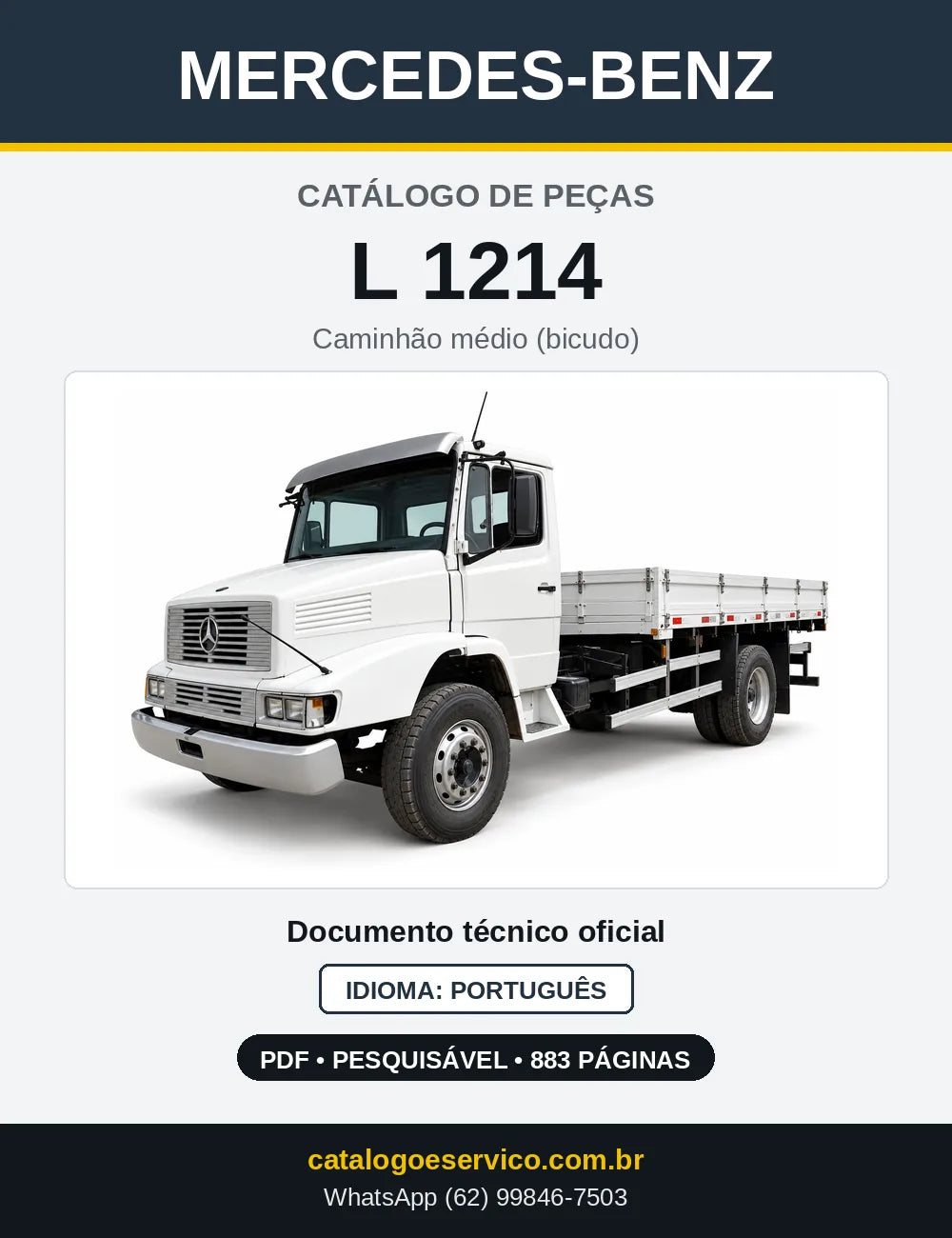 Capa do Catálogo de Peças Mercedes-Benz L 1214
