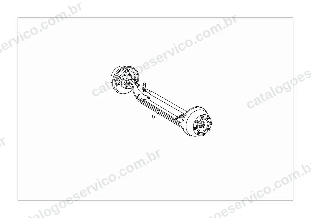 Vista explodida do Catálogo de Peças Mercedes-Benz L 1215 (versão Argentina) (4)