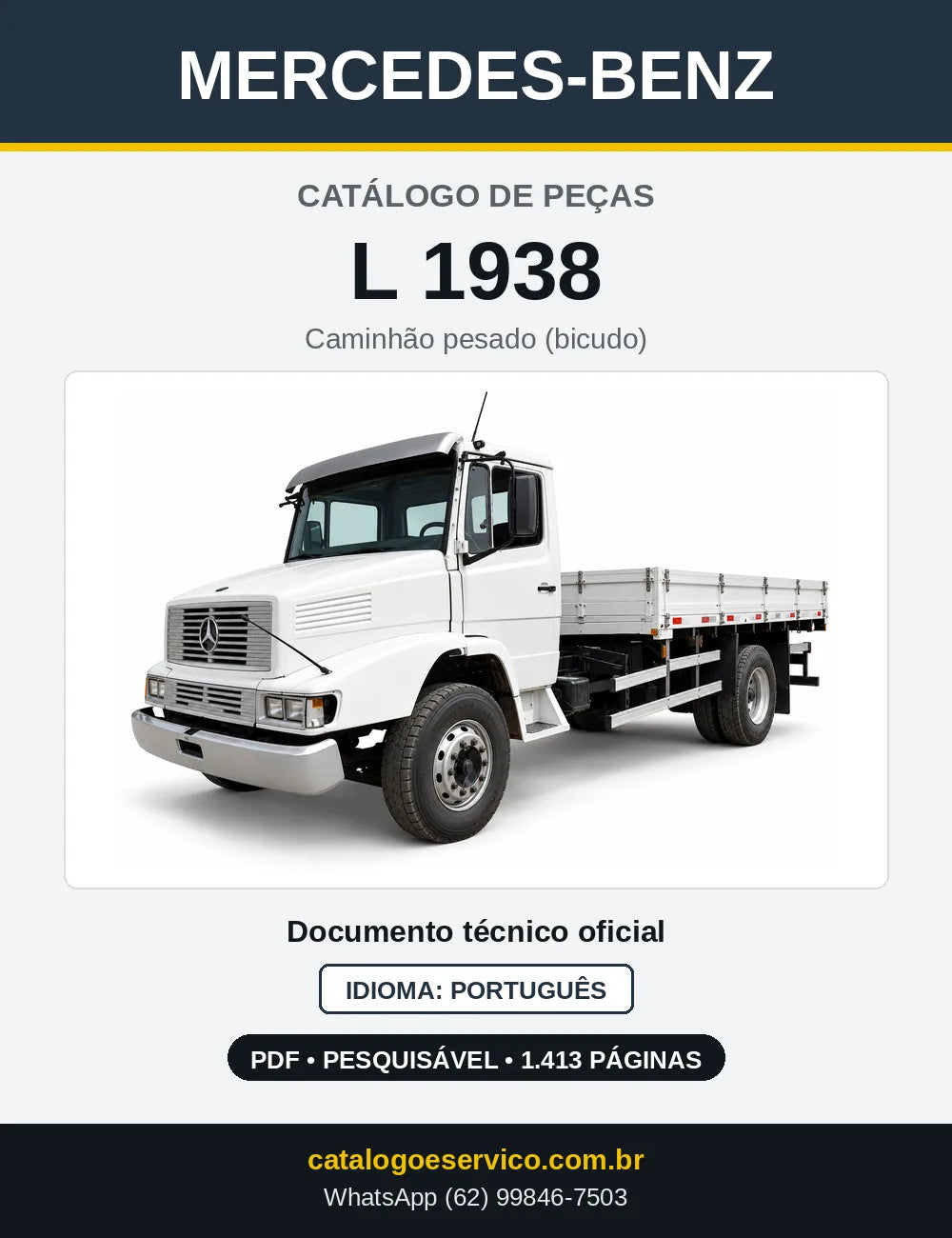 Capa do Catálogo de Peças Mercedes-Benz L 1938