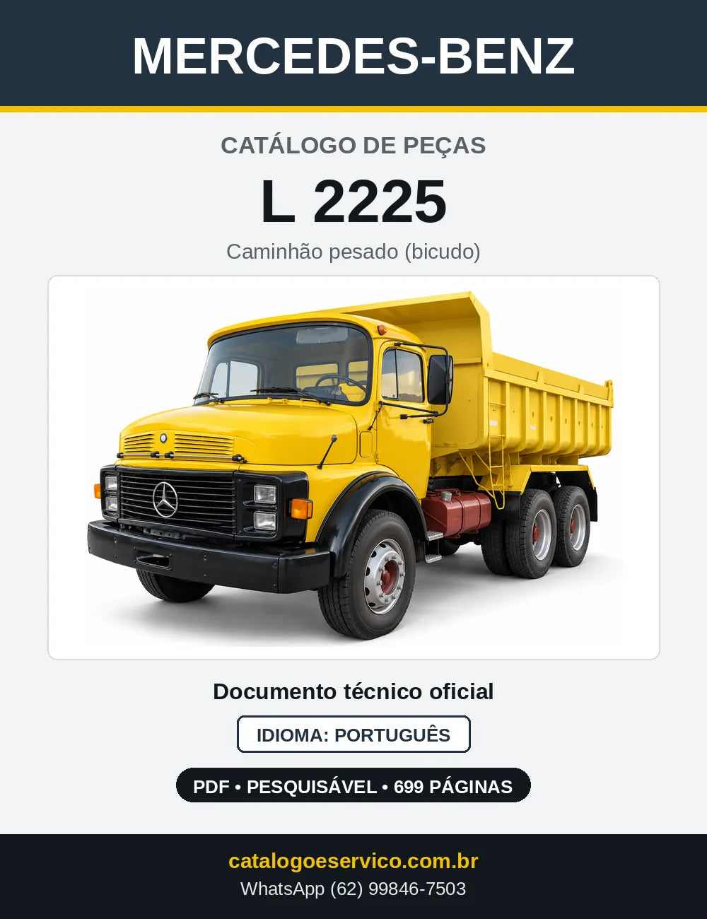 Capa do Catálogo de Peças Mercedes-Benz L 2225