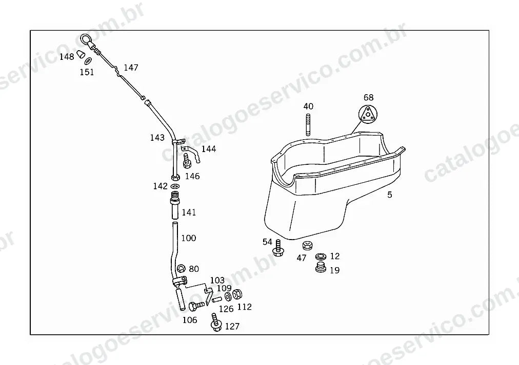 Vista explodida do Catálogo de Peças Mercedes-Benz L 710 D (1)