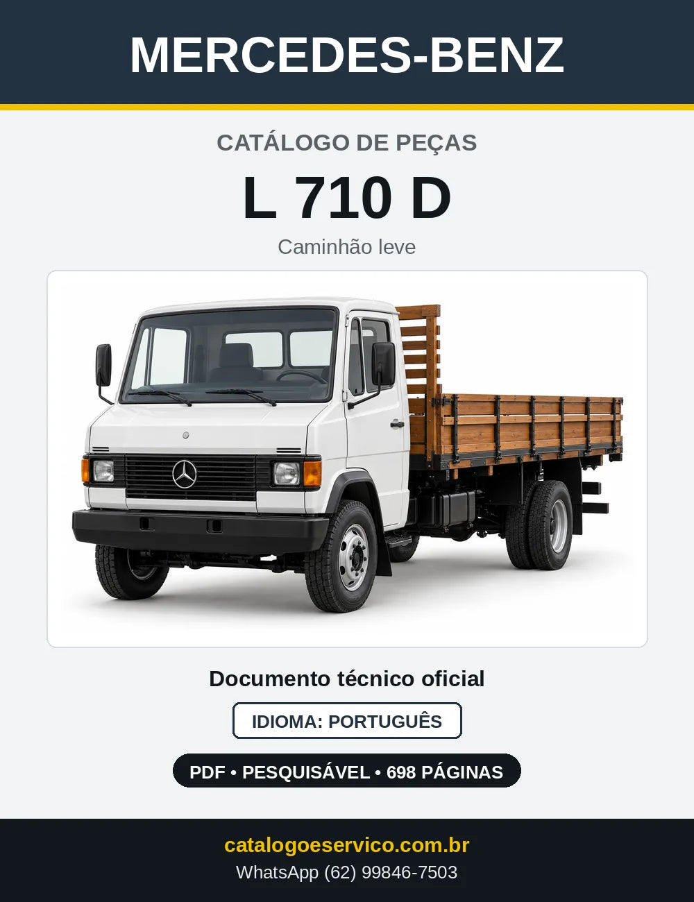 Capa do Catálogo de Peças Mercedes-Benz L 710 D