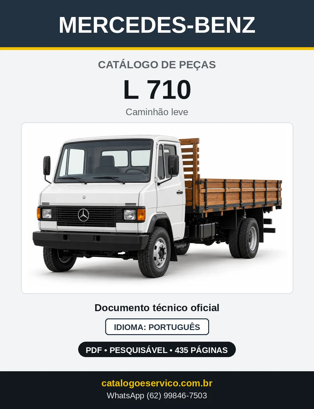 Capa do Catálogo de Peças Mercedes-Benz L 710