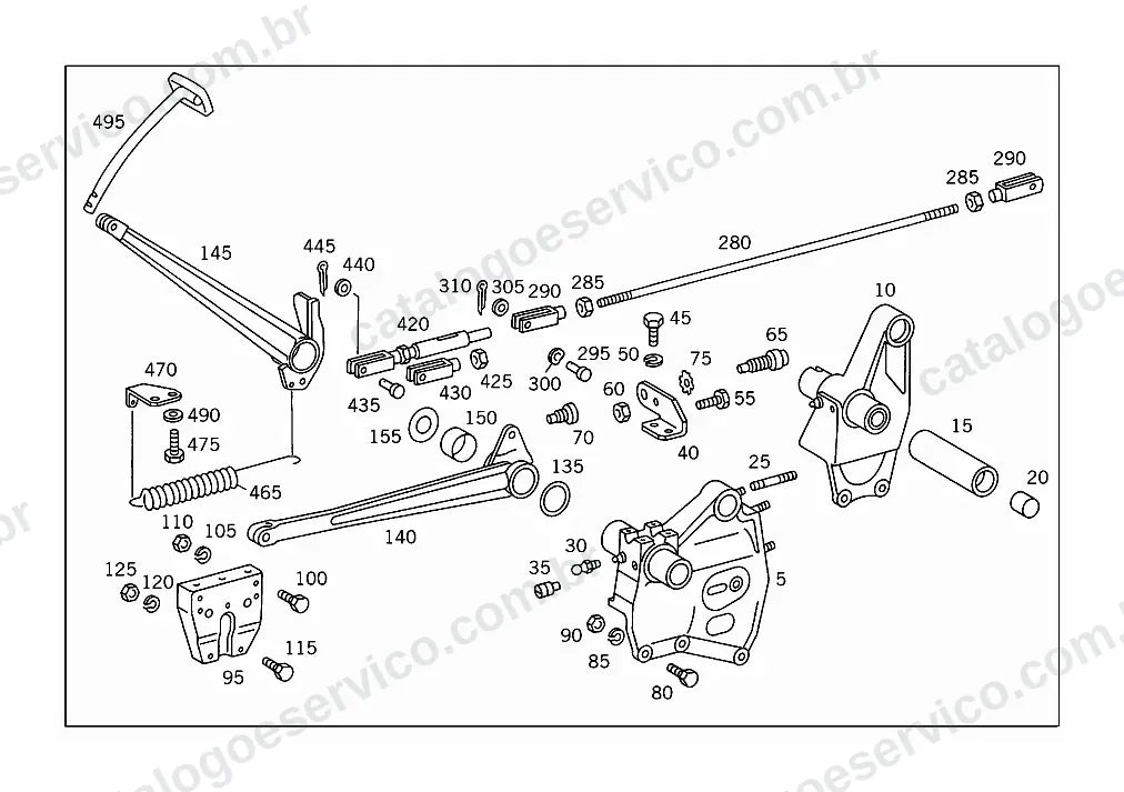 Vista explodida do Catálogo de Peças Mercedes-Benz LK 1518 (versão Argentina) (4)