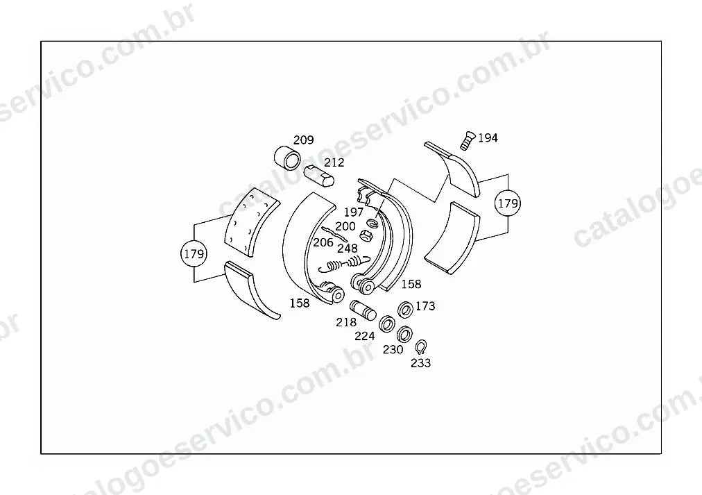 Vista explodida do Catálogo de Peças Mercedes-Benz LO 1114 (versão Argentina) (3)