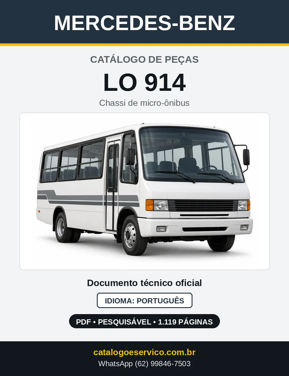 Capa do Catálogo de Peças Mercedes-Benz LO 914