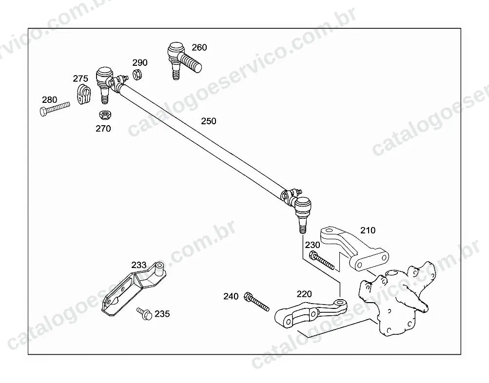 Vista explodida do Catálogo de Peças Mercedes-Benz LO 915 E (2)