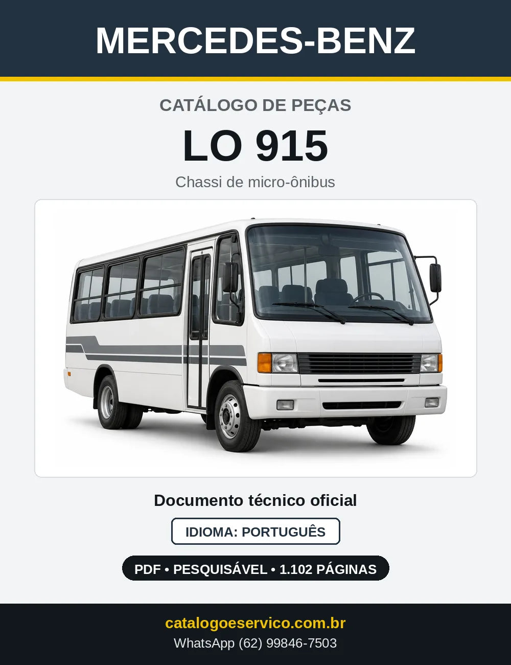 Capa do Catálogo de Peças Mercedes-Benz LO 915