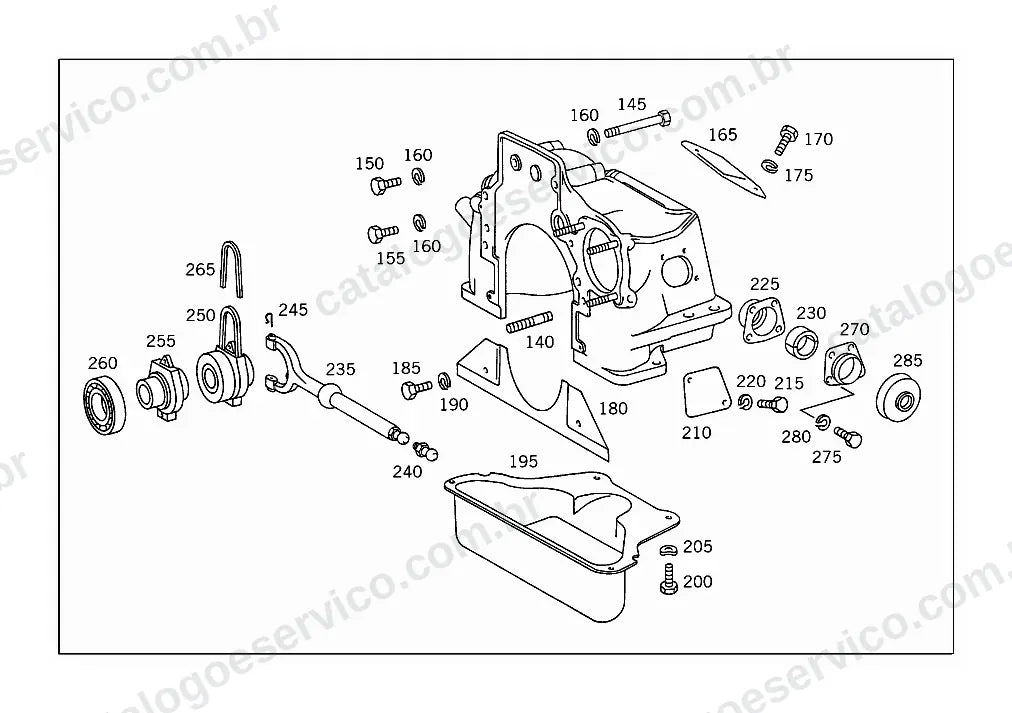 Vista explodida do Catálogo de Peças Mercedes-Benz LS 1517 e LS 1518 (versão Argentina) (4)