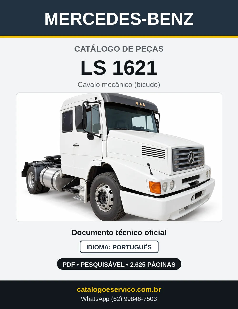 Capa do Catálogo de Peças Mercedes-Benz LS 1621