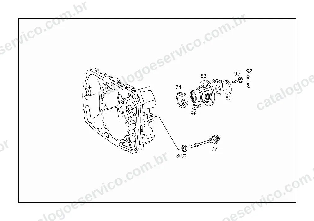 Vista explodida do Catálogo de Peças Mercedes-Benz LS 1633 (2)