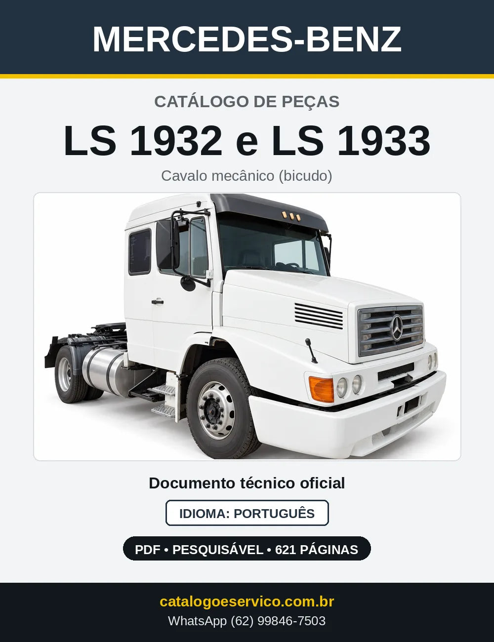 Capa do Catálogo de Peças Mercedes-Benz LS 1932 e LS 1933