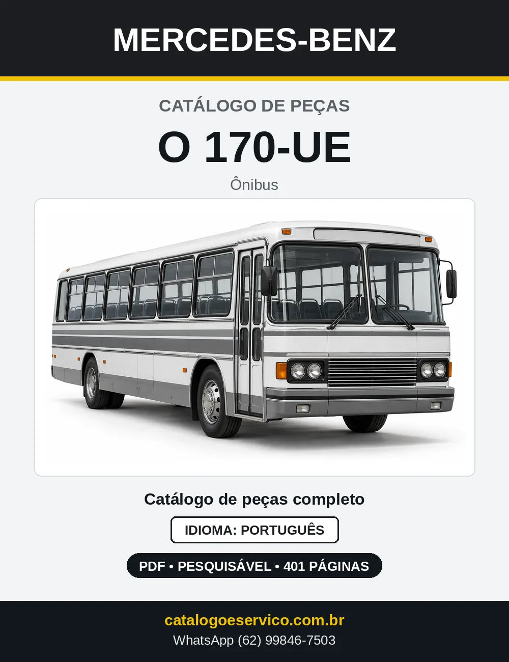 Capa do Catálogo de Peças Mercedes-Benz O 170-UE em PDF