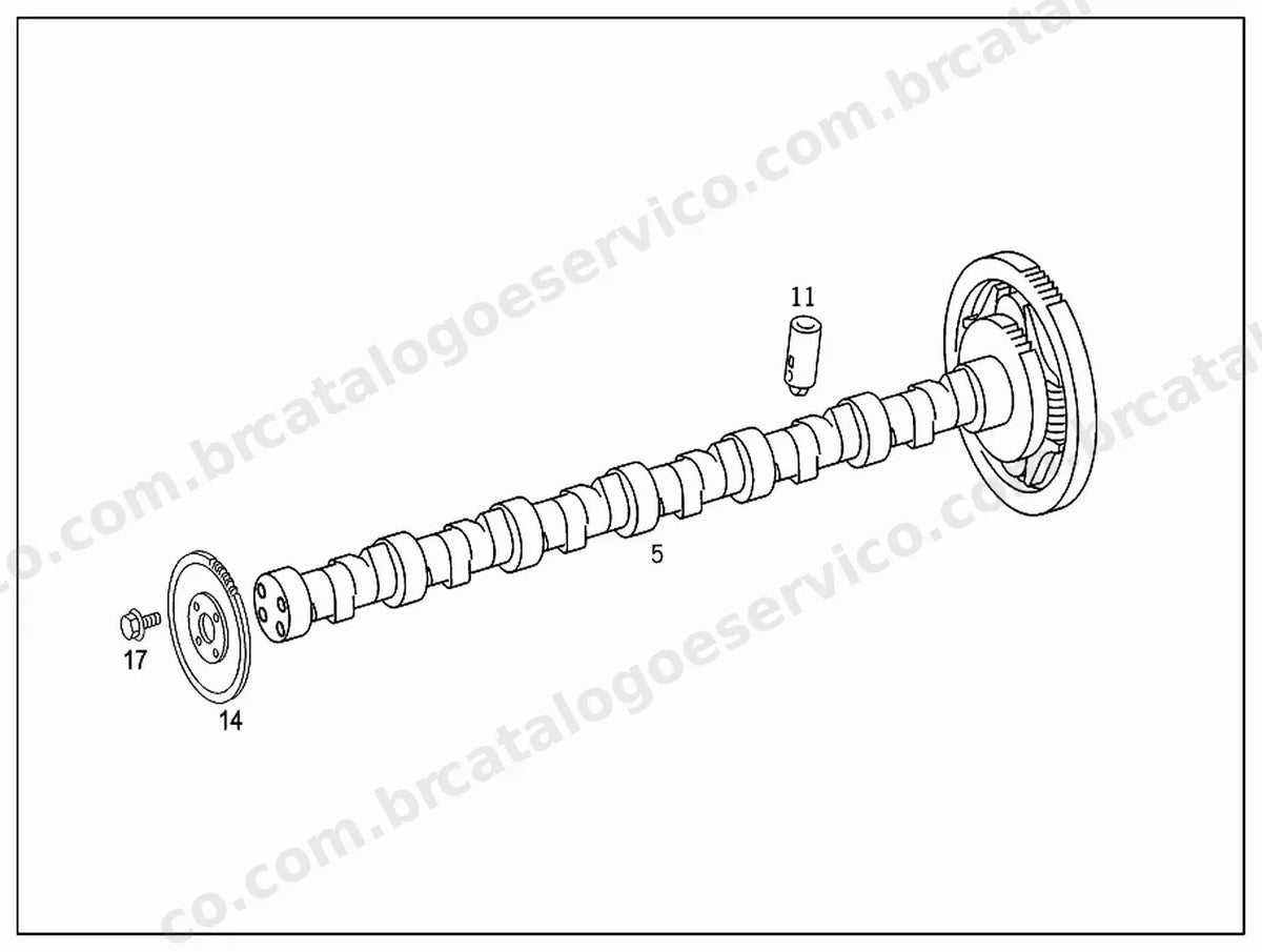 Vista explodida 2 do Catálogo de Peças Mercedes-Benz O 500 RS 1941