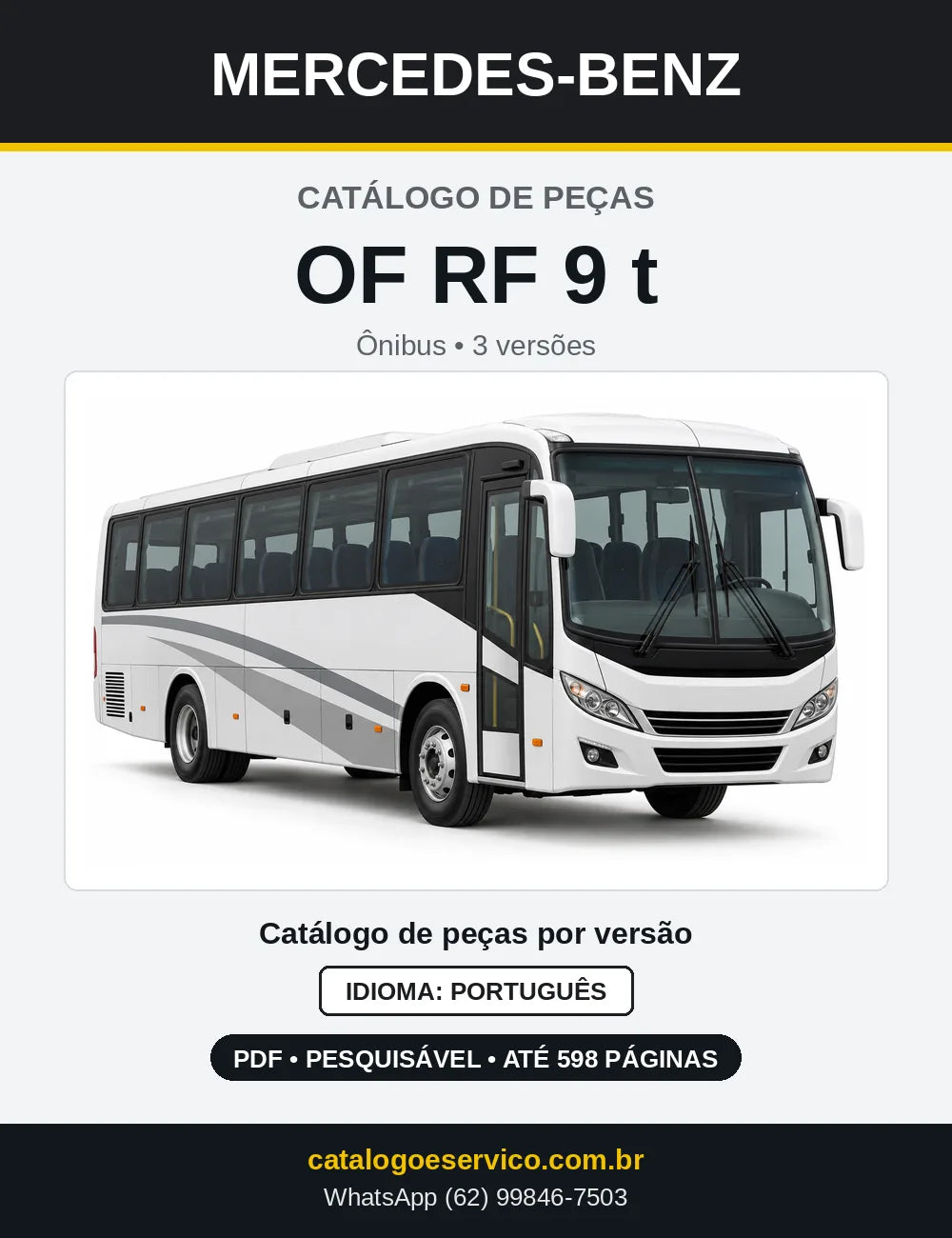 Capa do Catálogo de Peças Mercedes-Benz OF RF em PDF