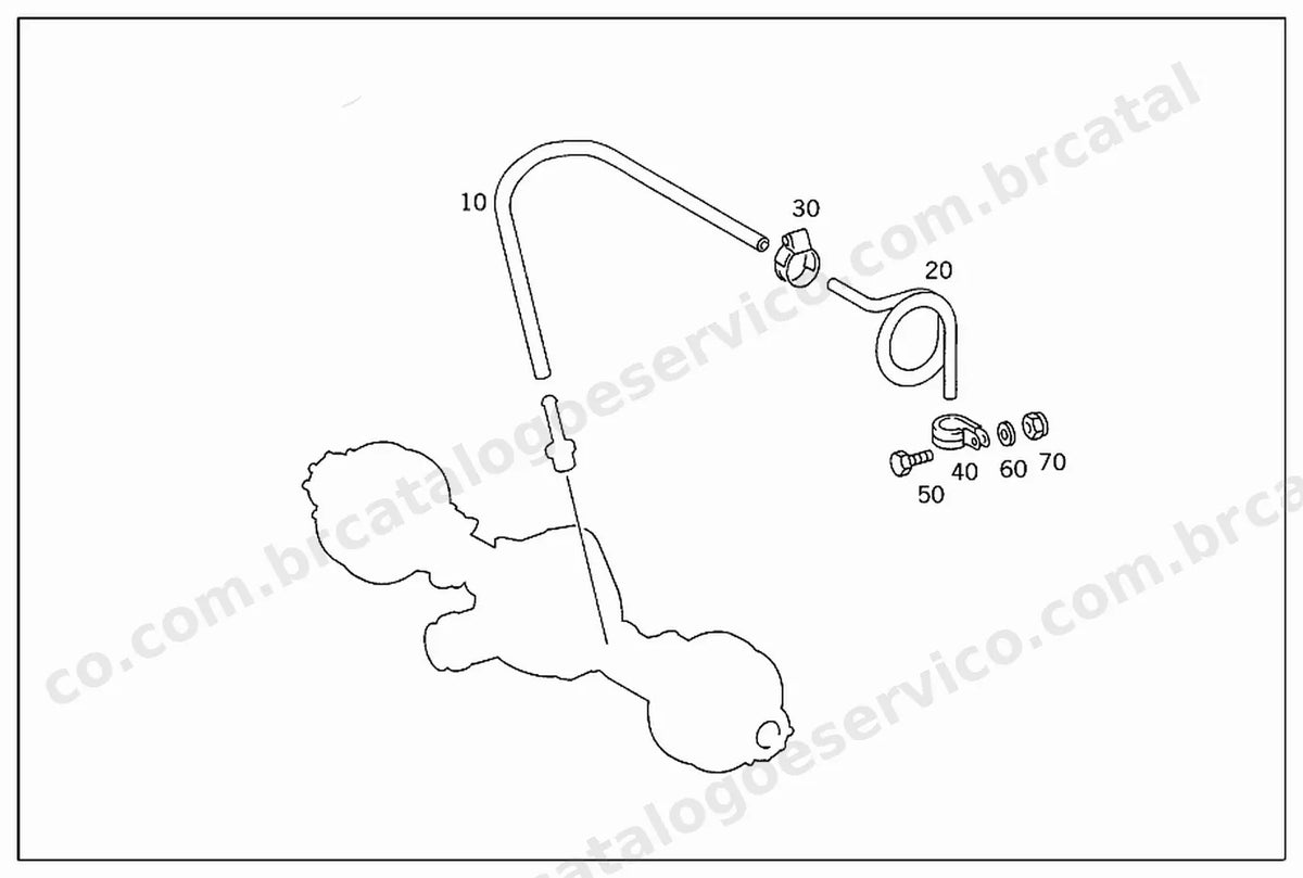 Vista explodida 2 do Catálogo de Peças Mercedes-Benz OH 1418