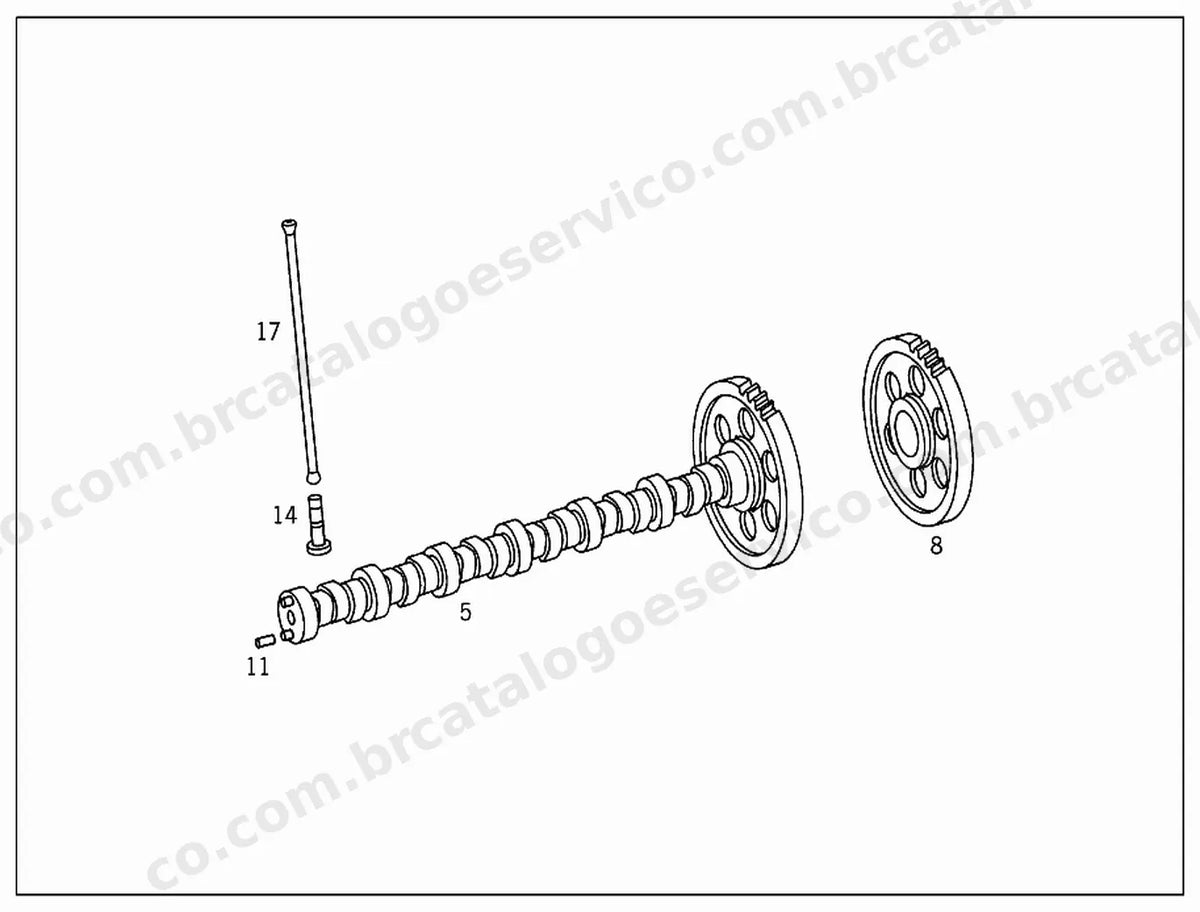 Vista explodida 4 do Catálogo de Peças Mercedes-Benz OH 1623
