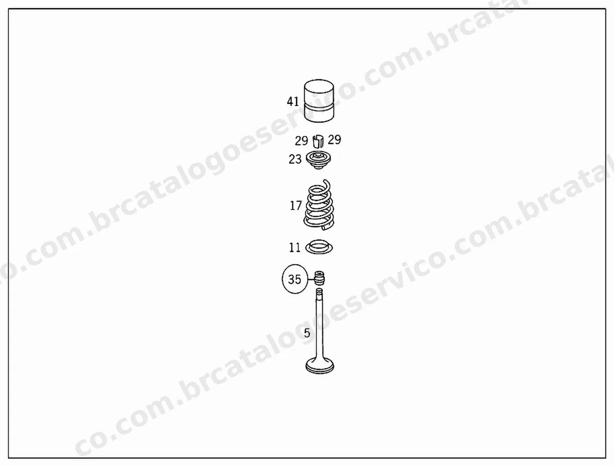 Vista explodida 3 do Catálogo de Peças Mercedes-Benz Sprinter 408 a 416 CDI e 412 D (1ª geração)