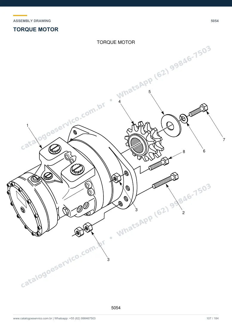Catálogo de peças Hyundai HSL1500T: desenho de montagem