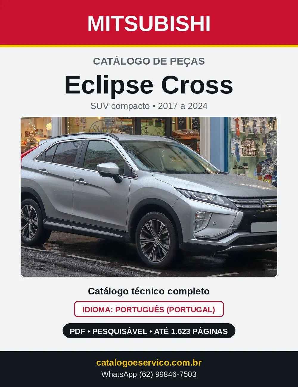 Capa do Catálogo de Peças Mitsubishi Eclipse Cross em PDF