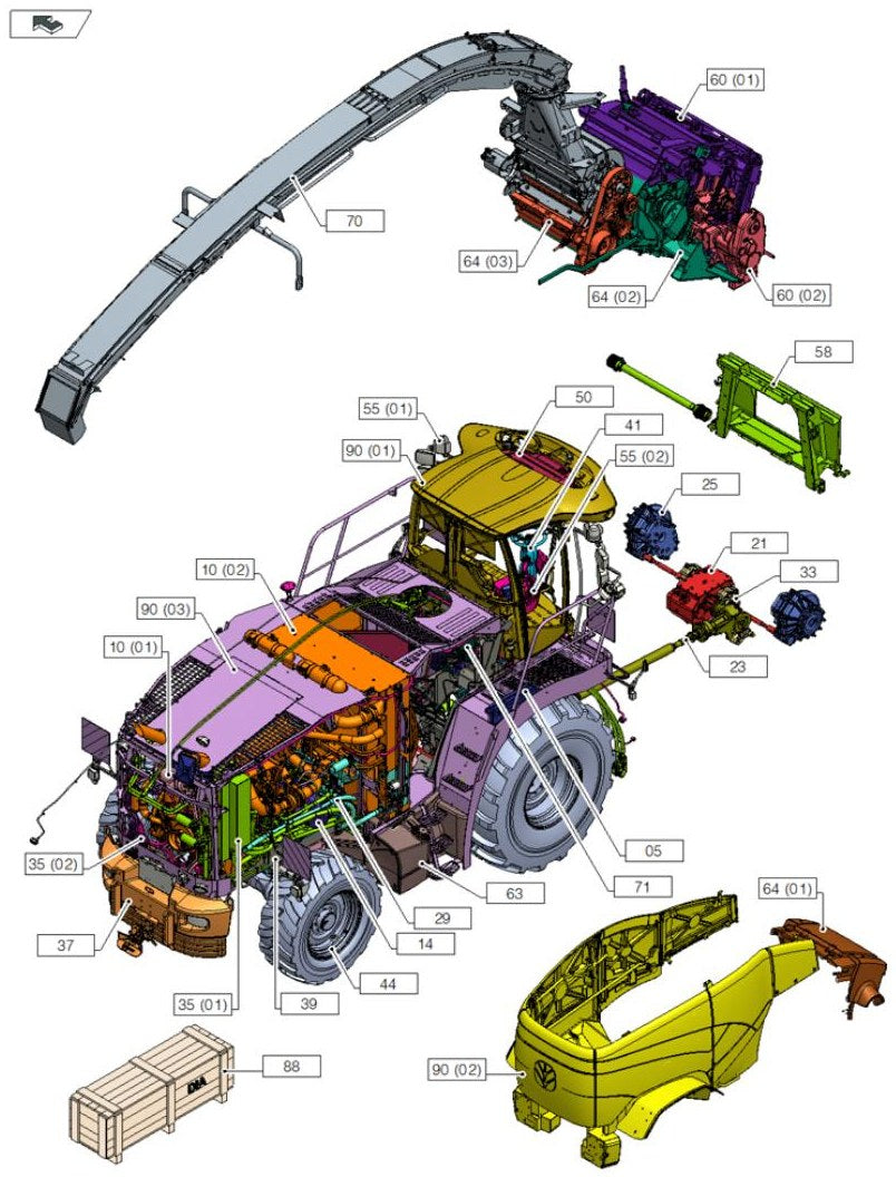 CATÁLOGO DE PEÇAS NEW HOLLAND - FR500 FORRAGEIRA PDF
