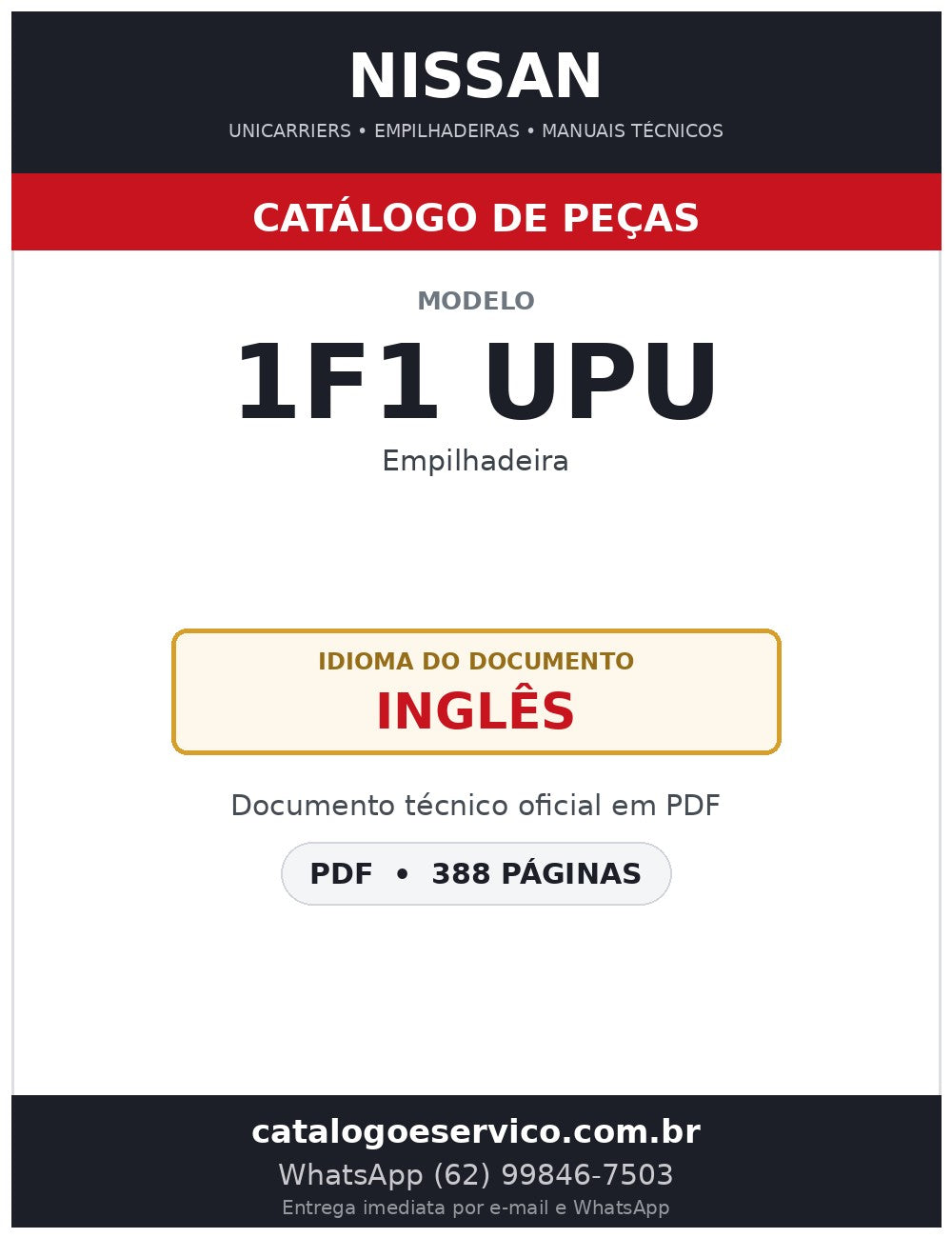 1F1 UPU - Catálogo de Peças Nissan