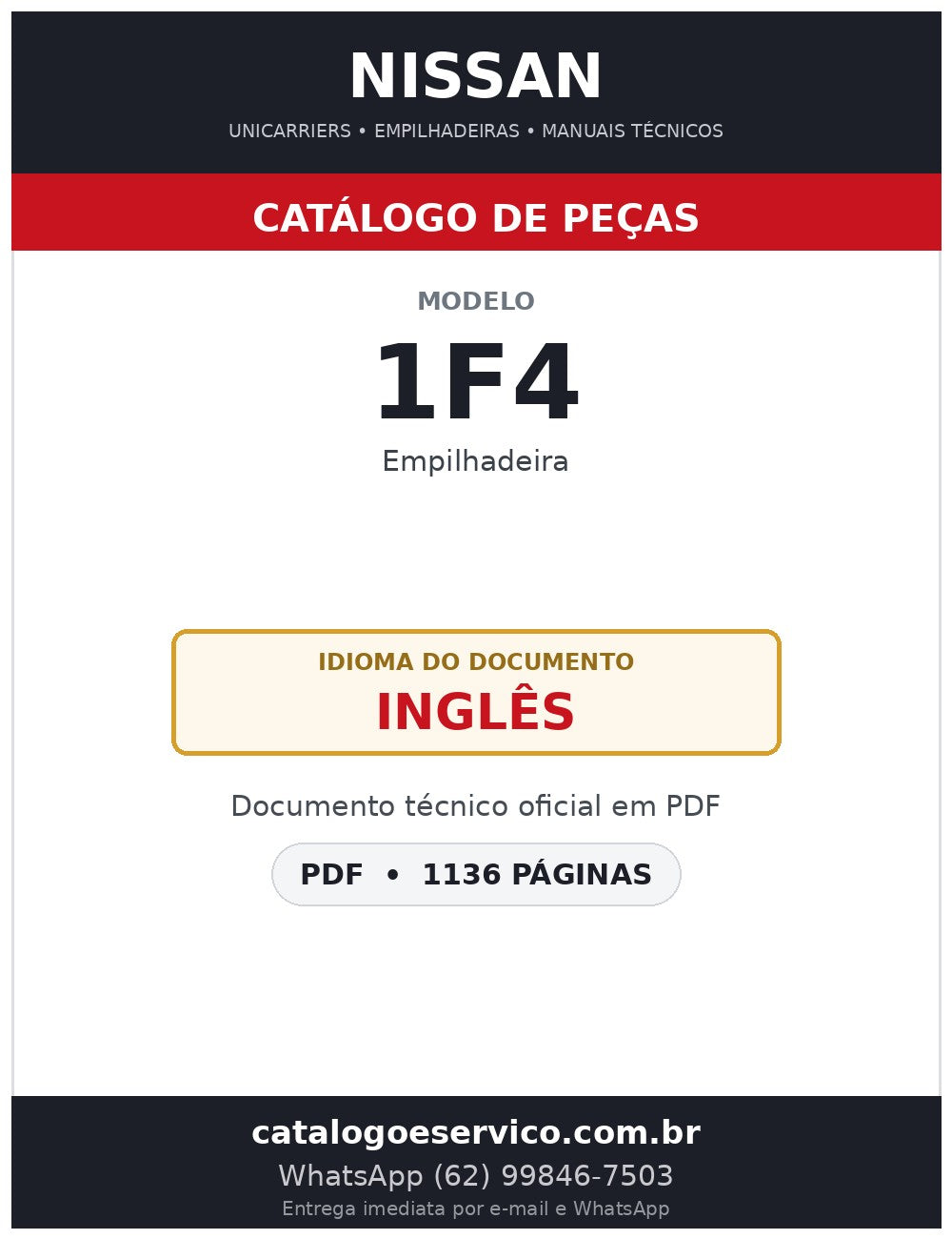 1F4 - Catálogo de Peças Nissan