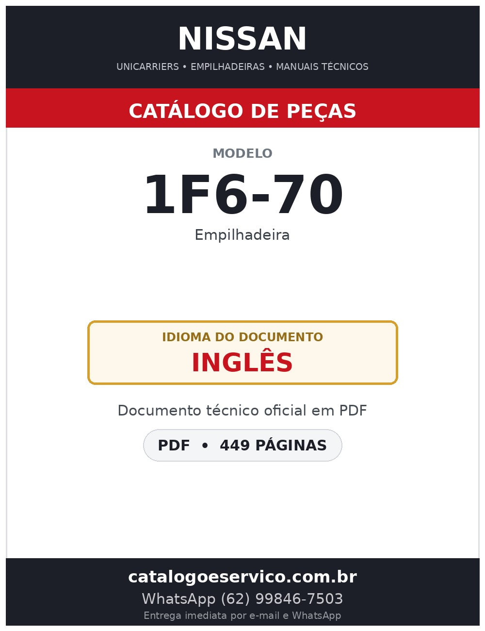 1F6-70 - Catálogo de Peças Nissan