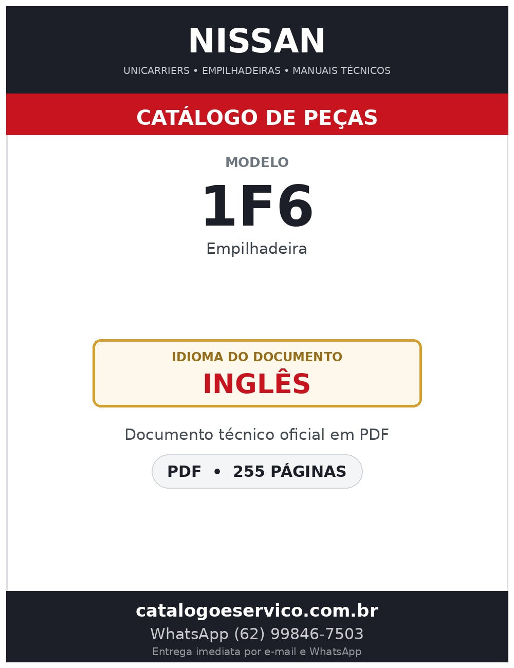1F6 - Catálogo de Peças Nissan