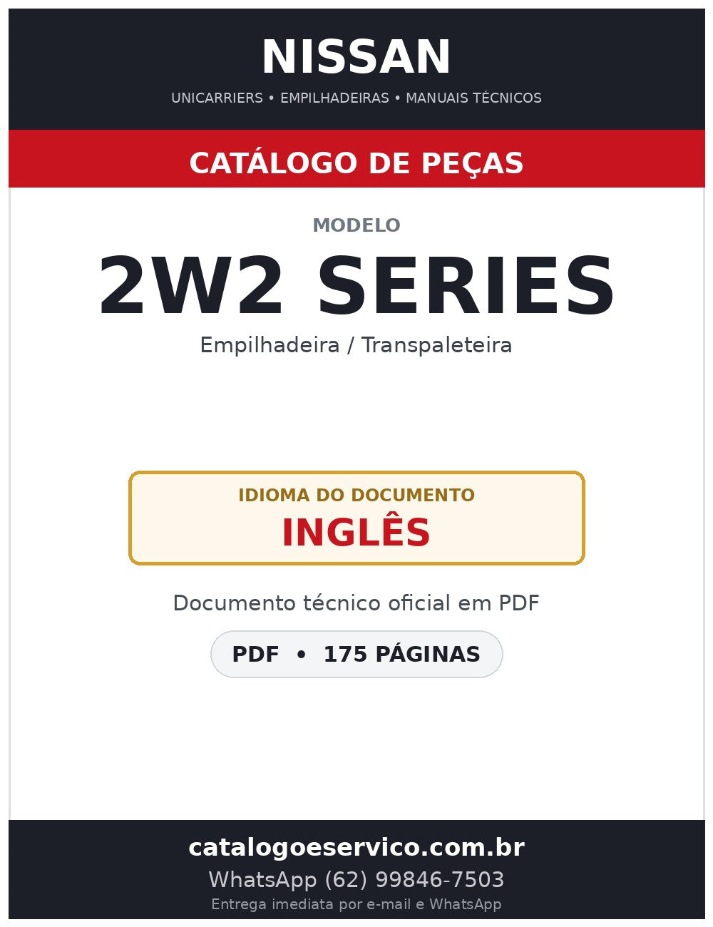2W2 SERIES - Catálogo de Peças Nissan
