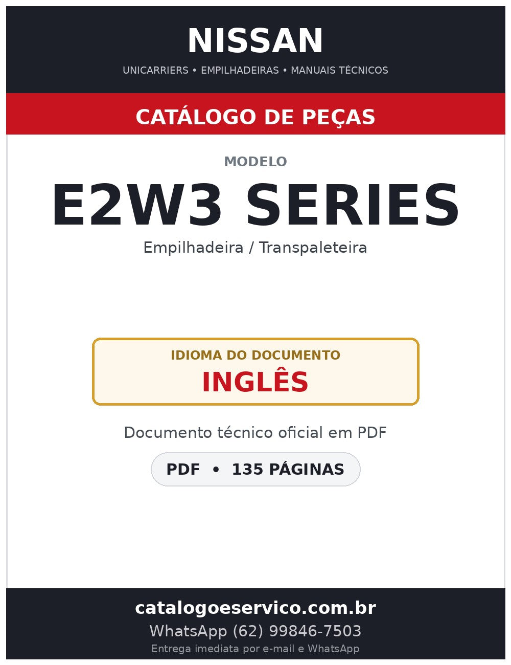 E2W3 SERIES - Catálogo de Peças Nissan
