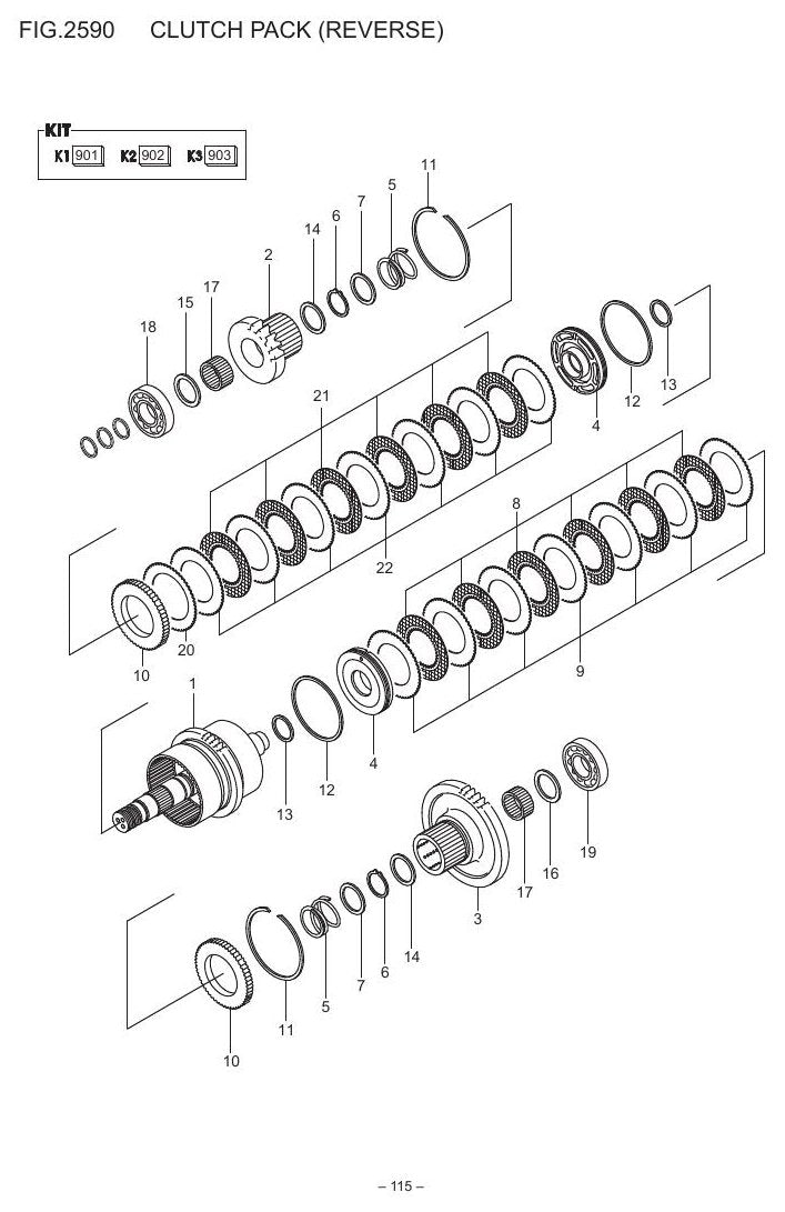FD60, 70 ,80, 100-3 - Catálogo de Peças Nissan
