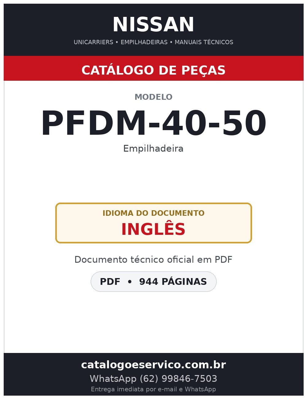 PFDM-40-50 - Catálogo de Peças Nissan