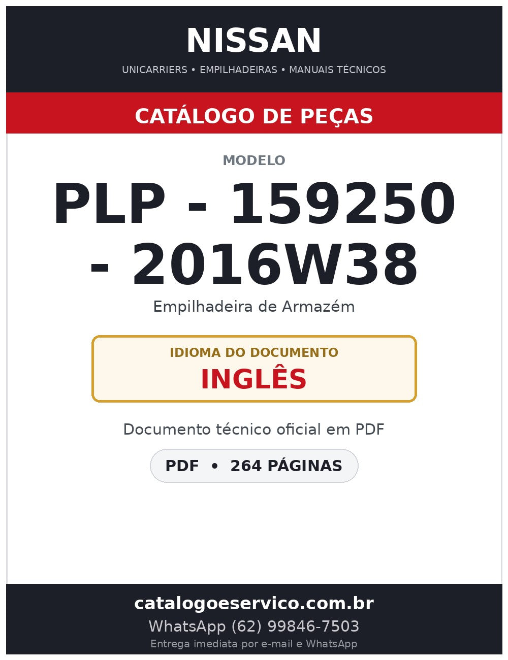 PLP - 159250 - 2016w38 - Catálogo de Peças Nissan