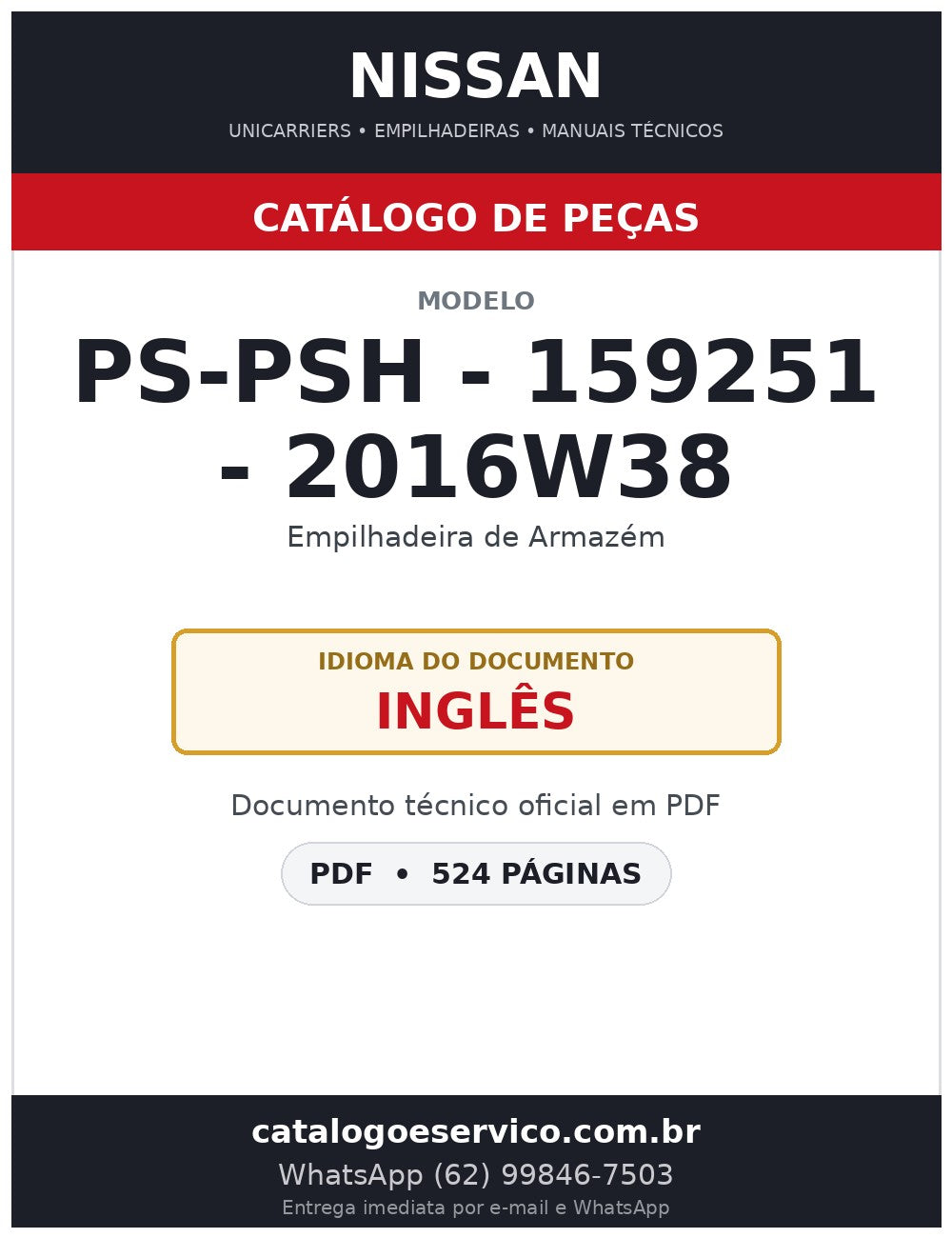 PS-PSH - 159251 - 2016w38 - Catálogo de Peças Nissan