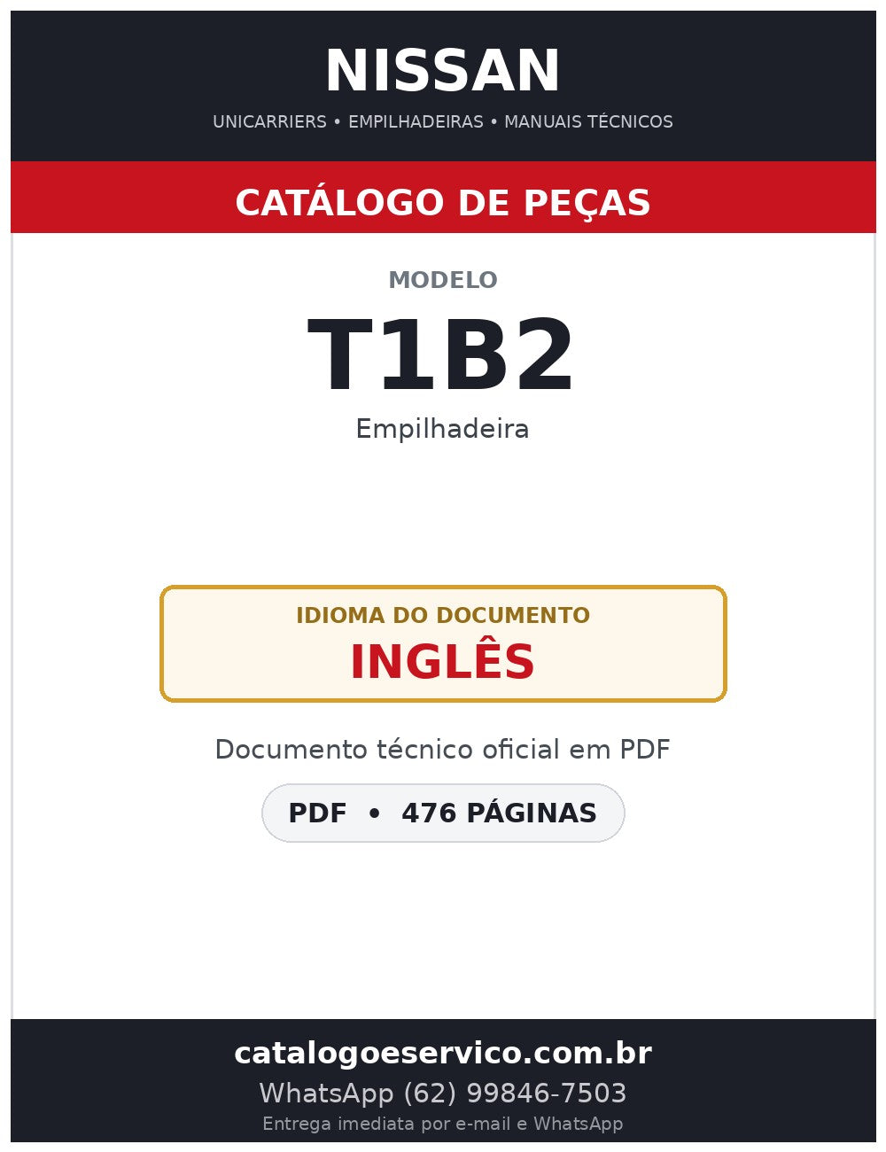 T1B2 - Catálogo de Peças Nissan
