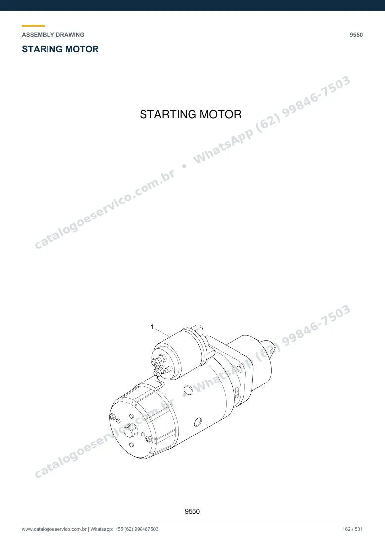 Catálogo de peças Hyundai HL730TM-7: desenho de montagem