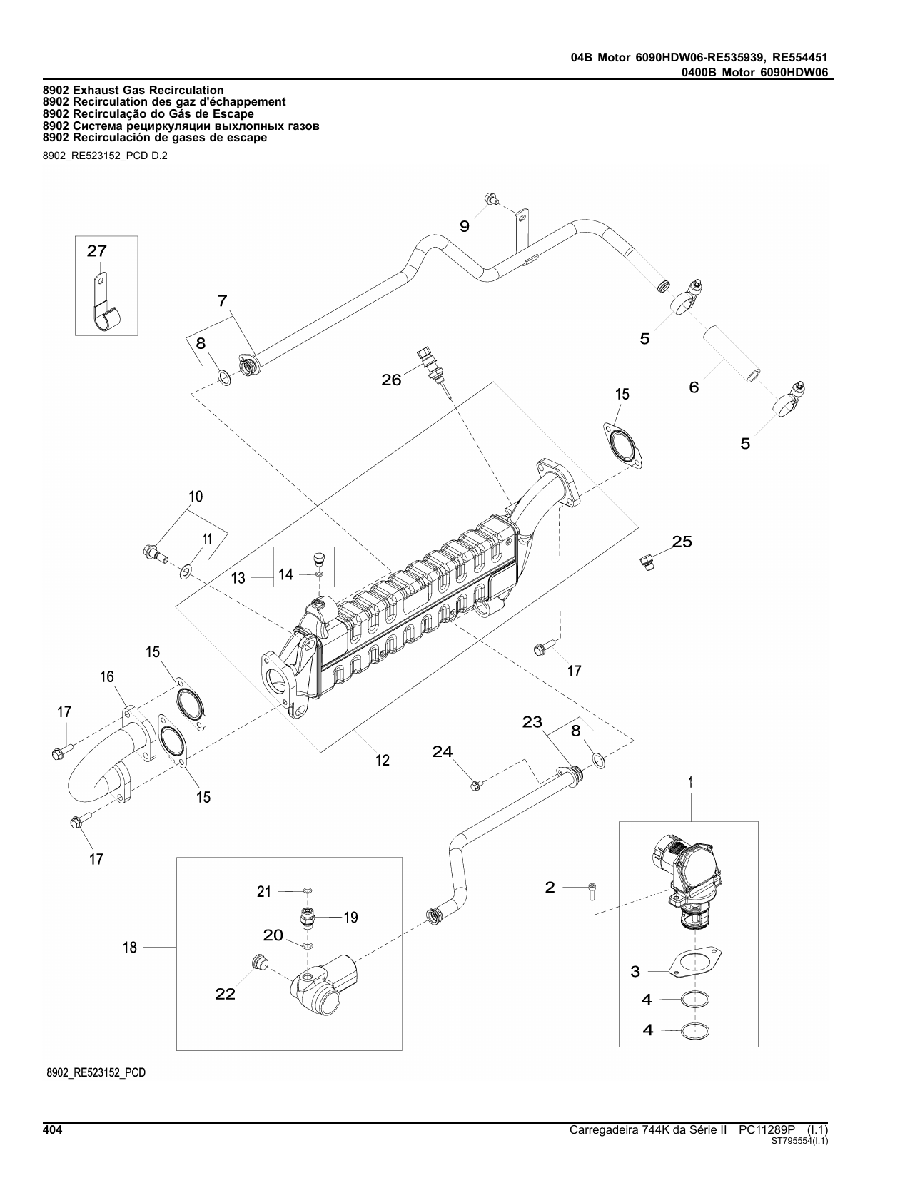Catálogo de Peças Pá Carregadeira John Deere 744K-II/744K