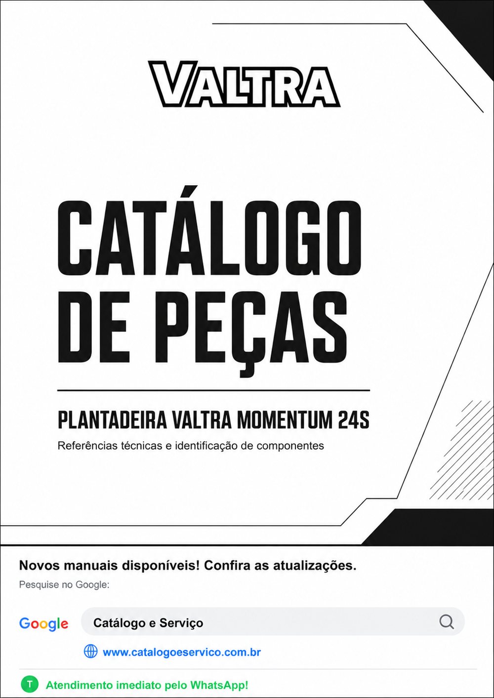 Catálogo de Peças Plantadeira Valtra Momentum 24S