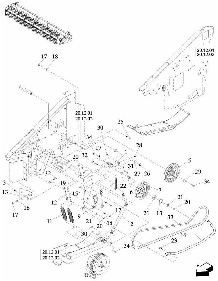 CATALOGO DE PEÇAS PLATAFORMA - 74C-25F NEW HOLLAND